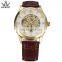 SEWOR T08 Men Automatic Mechanical Movement Wrist Watches Leather Strap Can Custom Logo Business Men Watch