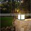 Outdoor Solar Powered Pillar Lamp Waterproof Pathway Column Lawn Bollard LED Solar Main Gate Light