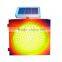 Direct manufacture customized available LED yellow flashing solar strobe warning light