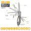 Outdoor Multi-Purpose Combine Tool Black Multi-Purpose Tool Keychain Swiss Knife Folding Pocket Tool