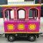 Amusement park rides trackless train set battery operated in mall