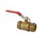 22mm Brass True Color Ball Valve Compression ends Lever Handle Brass Valves