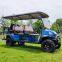 3-row 6-seat electric golf cart
