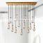Modern Industrial Rain Drop Pendant Light Chandelier With Unique Glass Shade For Kitchen Island Living Room Bedroom Dining Room