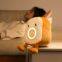 Creative Toast Plush Alarm Clock Light Cartoon Multifunctional Student Alarm Clock Kids Bedroom Bedside Bread Style