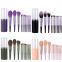 Cheap Travel 11pcs Makeup Brush Set Soft Fiber Hair Cosmetics Tools Custom Logo Long Tube Real Makeup Powder Blush Eye Brush Set