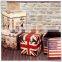 Square pu leather foldable foot stool bench
