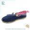 fashion jute espadrille shoe sole