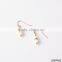 Clear glass with crystal adorable fashion earrings