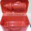 plastic lunch box with handle and water bottle