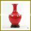 Modern and Europe style glazed porcelain red vase made in Jingdezhen