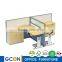 high quality L shape office workstation for 6 people