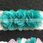 Chiffon Rose Lace Wedding Garter,Green Wedding Bridal Garter