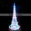 Led crystal eiffel tower model for the Valentine's day gifts