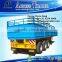 Brand New Tri Axle 40 Feet Flatbed Type Side Wall Open Cargo Trailer for Sale (ISO Twist Locks Are Optional)