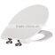 Bathroom toilet seat cover with soft close and two push button quick release system