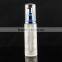 frosted cosmetic glass bottle with aluminum pump in stock