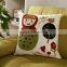 100%cotton canvas towel embroidered decorative cushion covers, sofa covers