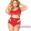 open sexy girl full photo Solid Red women clothing summer Plus Size swimming suits