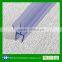 h type glass door rubber seal strip