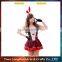 Carnival party sexy dance costume red heart sexy bunny costume