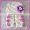 handmade knitted newborn baby bonnet hat baby photo props crochet baby beanie and leg warmer costume set