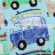 2016 high quality ODM 100% cotton children T-Shirt with little blue bus pattern for 18 months to 6 years old baby kids