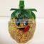 Pineapple shape cocktail drink packaging bag with spout