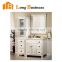 LB-LX2117 China manufacture black and white moden design solid wood bathroom cabinet