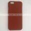 Brown color genuine leather phone case for iphone 6, original leather mobile phone case for iphone 6/6S with customized design