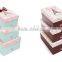 Beautiful high end ribbon solid cardboard box for clothes packaging gift magnetic key box