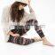 2016 Autumn Fashion Ethic Stylish Print Slim Stripes Workout Fittness Leggings for Women Pencil Pants