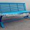 Powder coated steel patio bench metal park bench parts