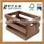 2016 Wholesale Handmade customized unfinished wooden fruit crate