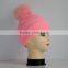 MKS19 China new design hat with full fox fur pom poms