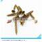 All Size Yellow Zinc Galvanized screws Pozidriv head Fine thread Drywall screws