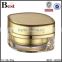 15/30/50g colorful painting acrylic jar plastic luxury golden aluminum silver ring pp inner cosmetic