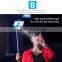 2015 New Factory Wired LED Light Aluminum Selfie Stick With Shutter Button