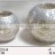 golden ande silver glass round tealight holders