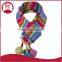 Stretchable ladies fashion Scarf with Pom Poms
