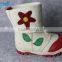 lovely flower fashion kids felt shoes