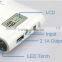 Portable dual USB output LCD mobile power bank 10000mah charger