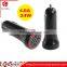 Dual Port Portable Car Charger with 4.8A Output Power with Smart Identification Technology