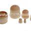 Custom wooden unpainted nesting doll