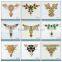 Colorful TPU shoes accessories sandal ornament slipper chain