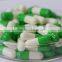 green and white empty hpmc vegetable capsule size 0