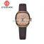2016 Waterproof fashion women leather band quartz wrist watch