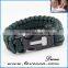 Wholesale Paracord bracelet with latest features like compass, knife , whistle and fire starter