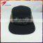 wholesale customize design your own logo black 5 panel hat with printing logo