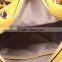 5118-Faux leather handmake light gold hardware crossbody yellow shoulder bags 2017